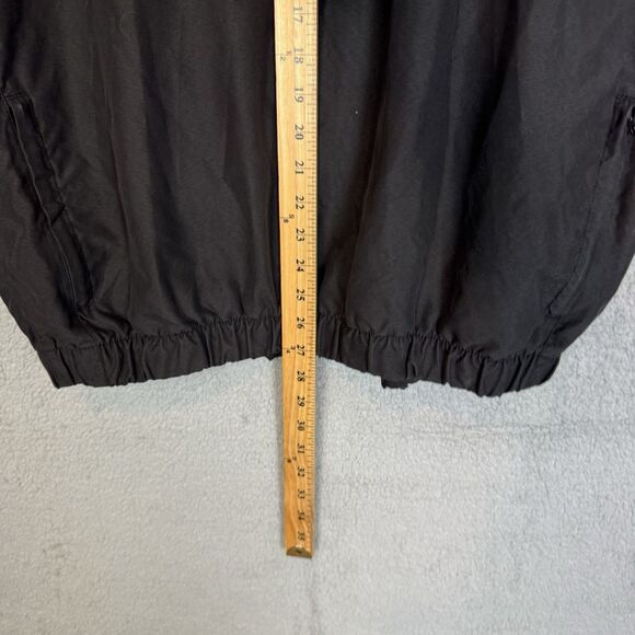 Footjoy Vest Men’s Large Black Windbreaker 1/4 Snap Button Sleeveless - Picture 7 of 9